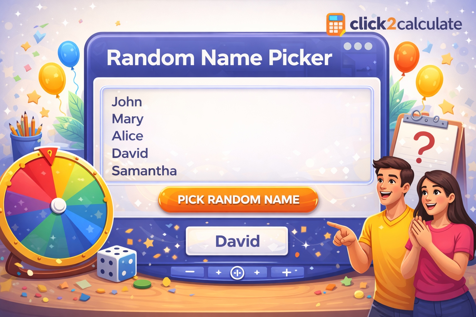 Read more about the article Random Name Picker – Pick Names Online Instantly & Fairly