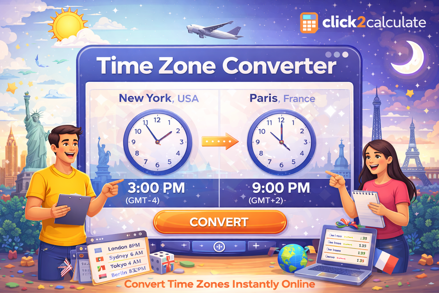 Read more about the article Time Zone Converter – Convert Time Between Different Time Zones Easily